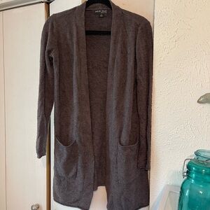 Barefoot Dreams Gray Long Cardigan Sweater